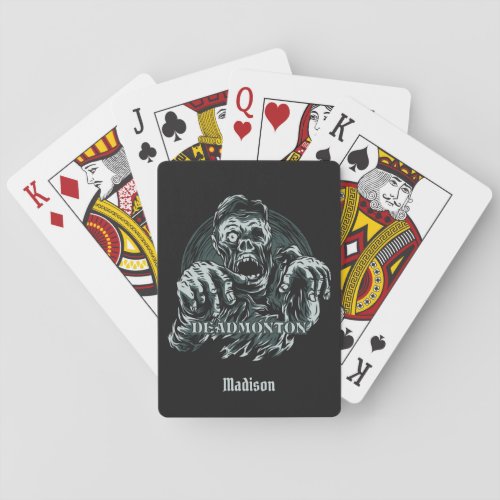 Custom name DEADMONTON playing cards