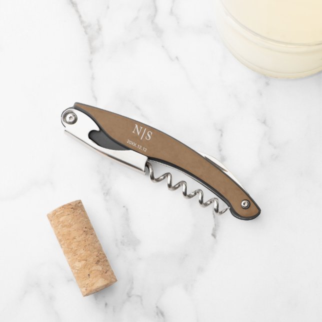 Custom Name Decal Personalized Vinyl Text Waiter's Corkscrew (Front)