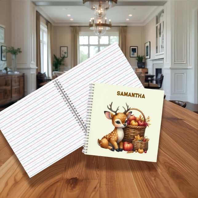 Custom Name Deer with Autumn Harvest Journal (Creator Uploaded)