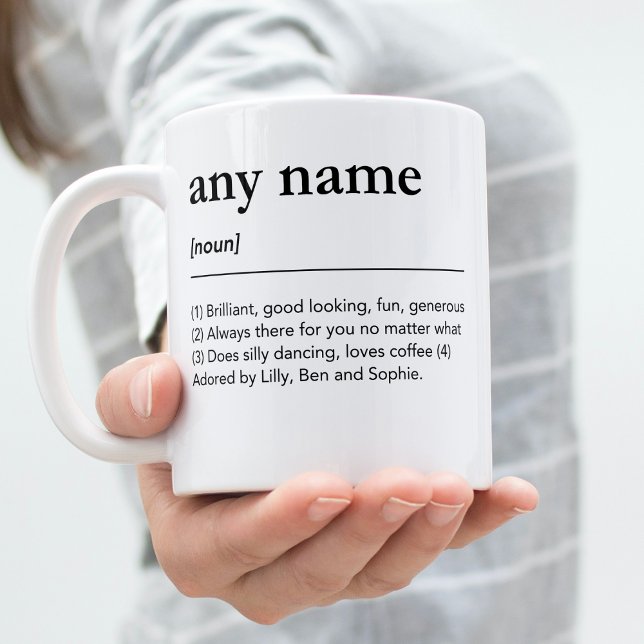 Custom Name Definition Personalized Dictionary Coffee Mug (Creator Uploaded)