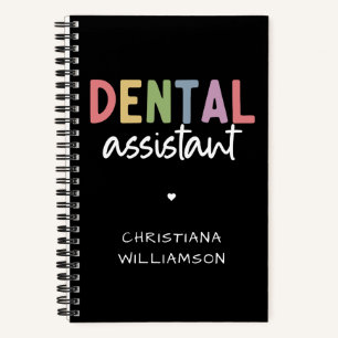 Custom Name Dental Assistant Gift Notebook