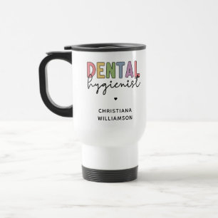 Custom Name Dental Hygienist RDH Gifts Travel Mug