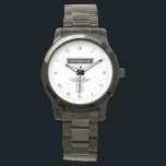 Custom Name Dentistry Symbol Watch<br><div class="desc">A great gift for any proud member of dentistry,  whether it be a classical dentist,  a dental hygienist,  or any other dental worker.</div>