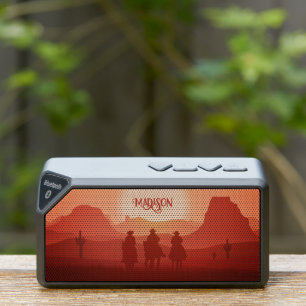 Custom Name Desert Cowboys Bluetooth Speaker