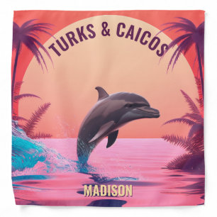 Custom Name & Destination Dolphin Bandana