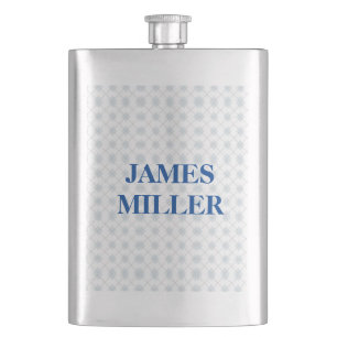 Custom name diamond shapes on flask