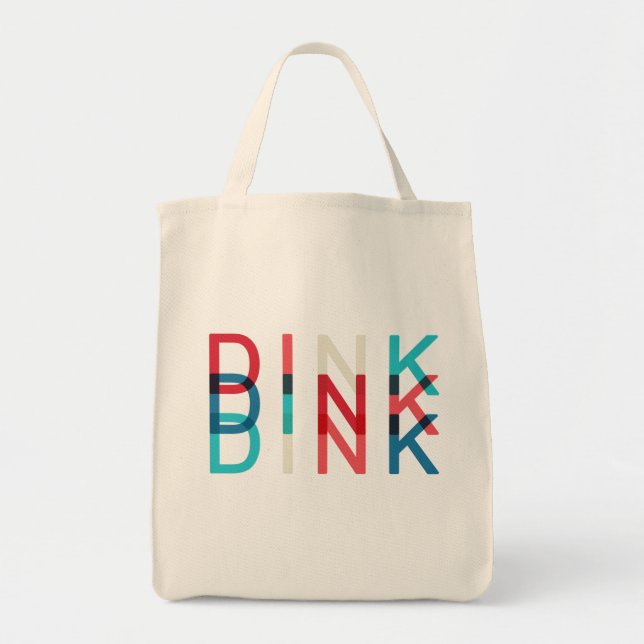 Custom Name Dink Personalized Pickleball Game Team Tote Bag (Front)