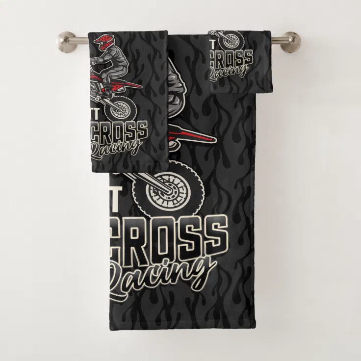 Dirt Track Racing Beach Towel RBCB