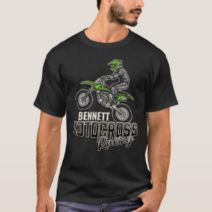 MOTOCROSS TSHIRT SHORTS SET RACE NUMBER NAME ANY COLOUR ANY TEXT