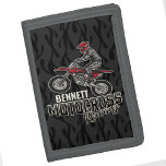 Custom NAME Dirt Bike Rider Motocross Racing Trifold Wallet<br><div class="desc">Custom NAME Dirt Bike Rider Motocross Racing Moto Racer Motorcycle Gifts - Choose Color and Customize with your Name or Custom Text!</div>