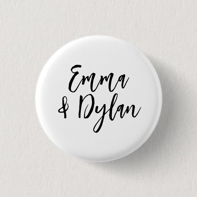 Custom Name dish, Personalized Bachelorette party  Button (Front)