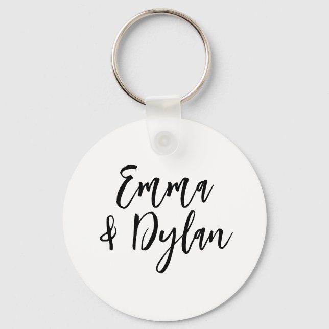 Custom Name dish, Personalized Bachelorette party  Keychain (Front)