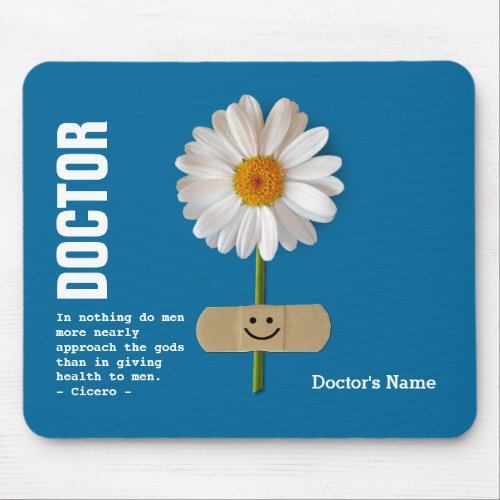 Custom Name Doctor Appreciation Gift Mouse Pad