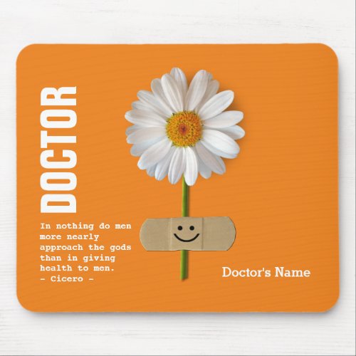 Custom Name Doctor Appreciation Gift Mouse Pad