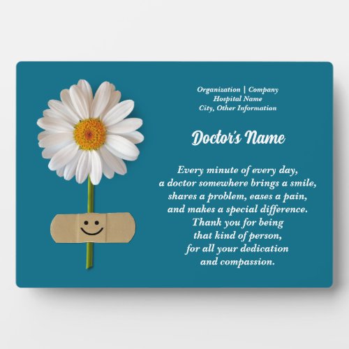 Custom Name Doctor Appreciation Gift Plaque