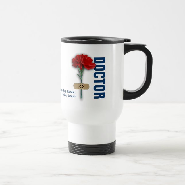 Custom Name Doctor Appreciation Gift  Travel Mug (Right)