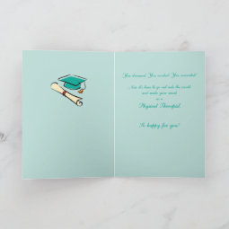 Custom Name Doctor Physical Therapy Graduation Dpt Card 