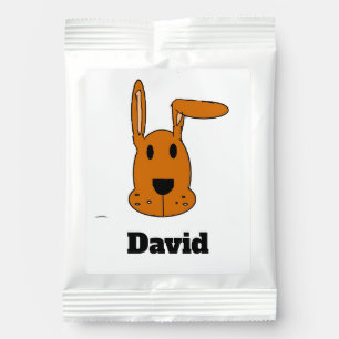 Custom name dog on white margarita drink mix