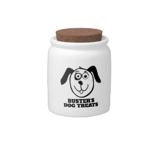 Custom name dog treats candy jar for pets