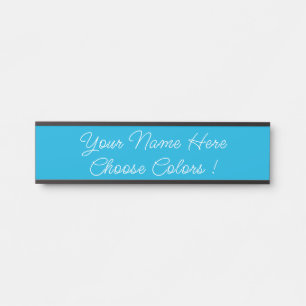 Custom Name Door Sign Example Your Color and Font