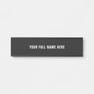 Custom Name Door Sign with Your Colors and Font
