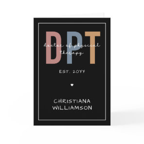 Custom Name DPT Doctor of Physical Therapy Card