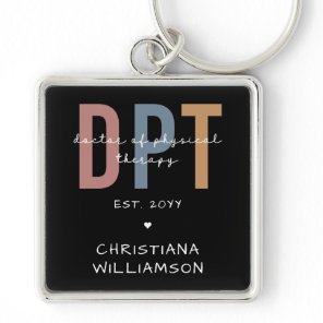 Custom Name DPT Doctor of Physical Therapy Keychain