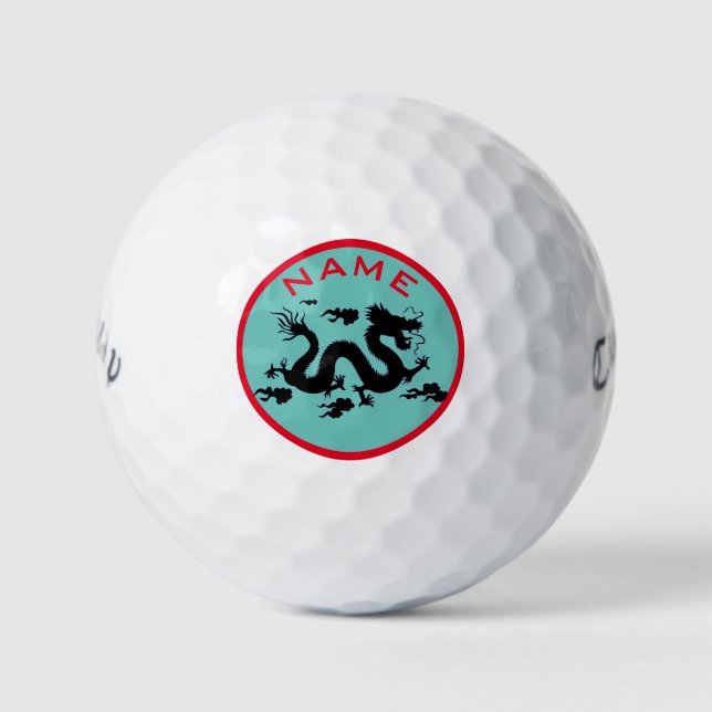 CUSTOM NAME DRAGON CALLAWAY GOLF WARBIRD GOLF BALL (Front)