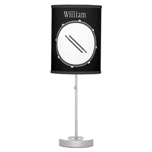 Custom Name Drummer  Table Lamp