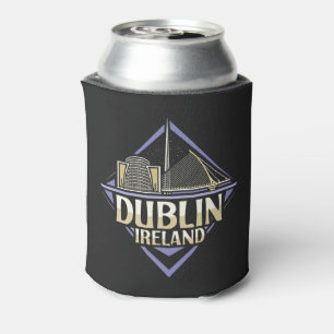 Custom Name Dublin Ireland Can Cooler