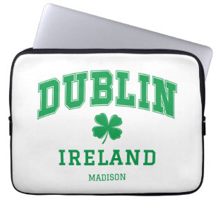 Custom Name Dublin Ireland Laptop Sleeve