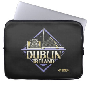 Custom Name Dublin Ireland Laptop Sleeve