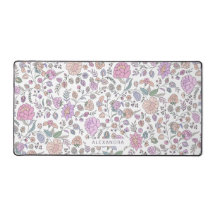 Custom Name Dusty Colorful Floral Modern Pattern