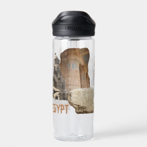Custom name EGYPT photo collage Water Bottle