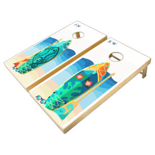 Custom Name Elegant  Cornhole Set