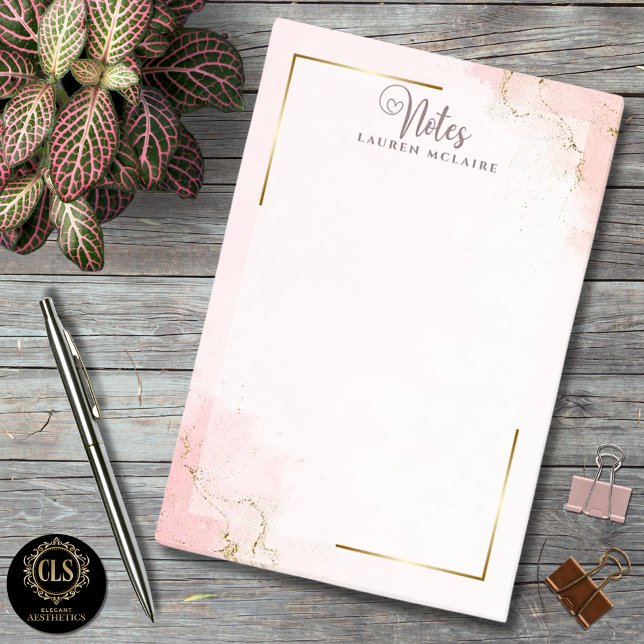 Custom Name Elegant Post-It® Notes (Creator Uploaded)