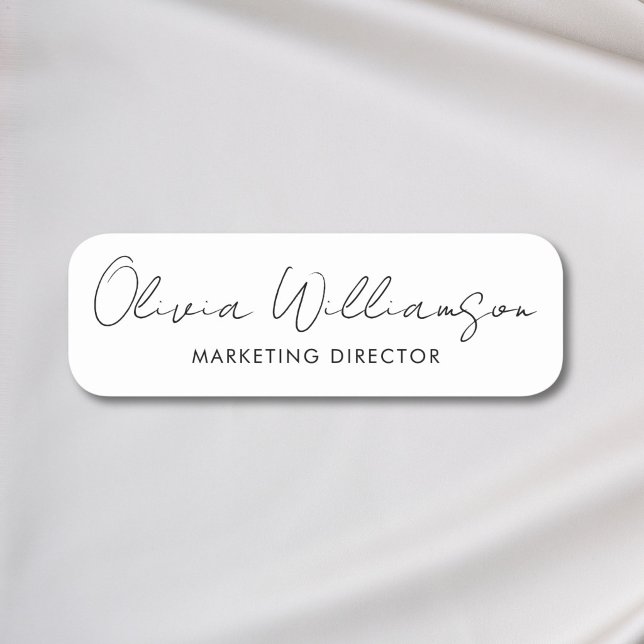 Custom Name Elegant Script Modern Personalized Tag (Creator Uploaded)