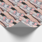 Baby Shower Glitter Girl Black Pink Rose Gold Feet Wrapping Paper