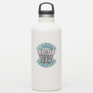 Custom Name Elephant Zoo Animal Sticker