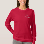 Custom Name Embroidered Embroidered Long Sleeve T-Shirt<br><div class="desc">Custom Name Embroidered Embroidered Long Sleeve T-Shirt. Choose the color and size from the options menu.</div>