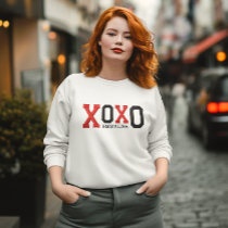Custom Name Embroidered XOXO Sweatshirt for Her