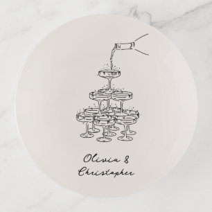 Custom Name Engagement Gift Ring Dish