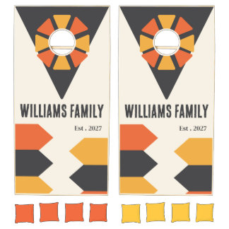 Custom Name & Established Year Outdoor Game Boards