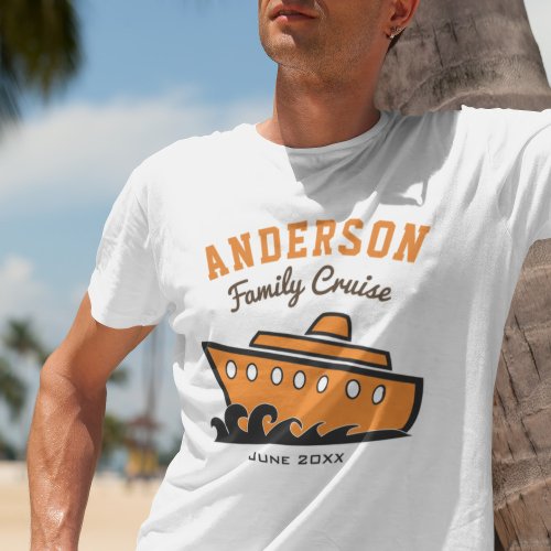 Custom Name Family Cruise Vacation T_Shirt