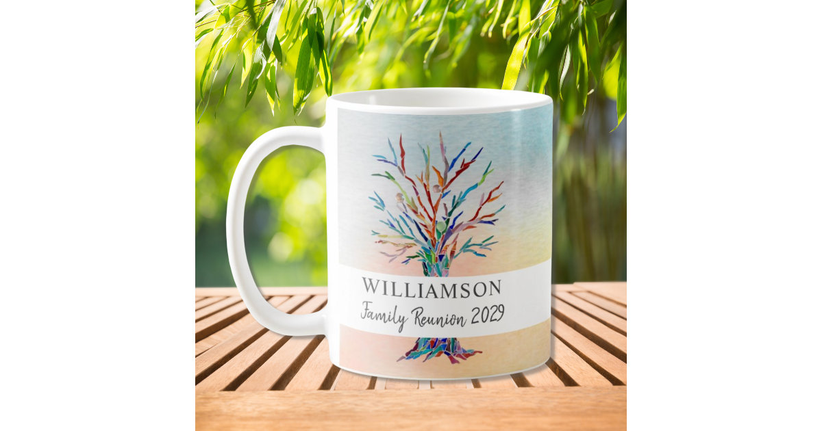 Custom Family Photo and Name Coffee Mug