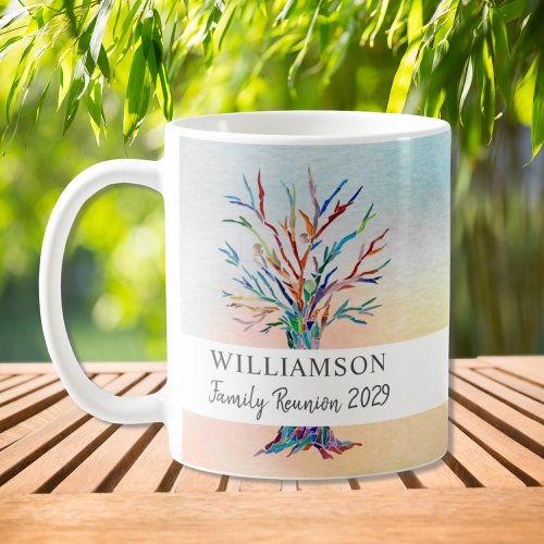 Custom Name Family Tree Family Reunion Coffee Mug