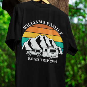 custom name family vacation mountain Road Trip T-Shirt
