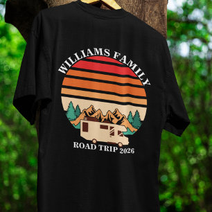 custom name family vacation mountain Road Trip T-Shirt