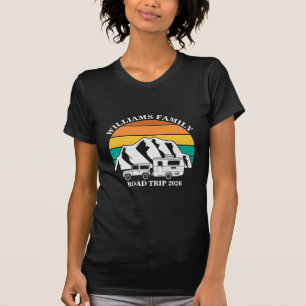 custom name family vacation mountain Road Trip T-Shirt