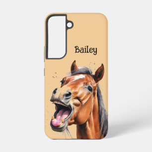 Custom Name Farm Animal Horses Horse Samsung Galaxy S22 Case